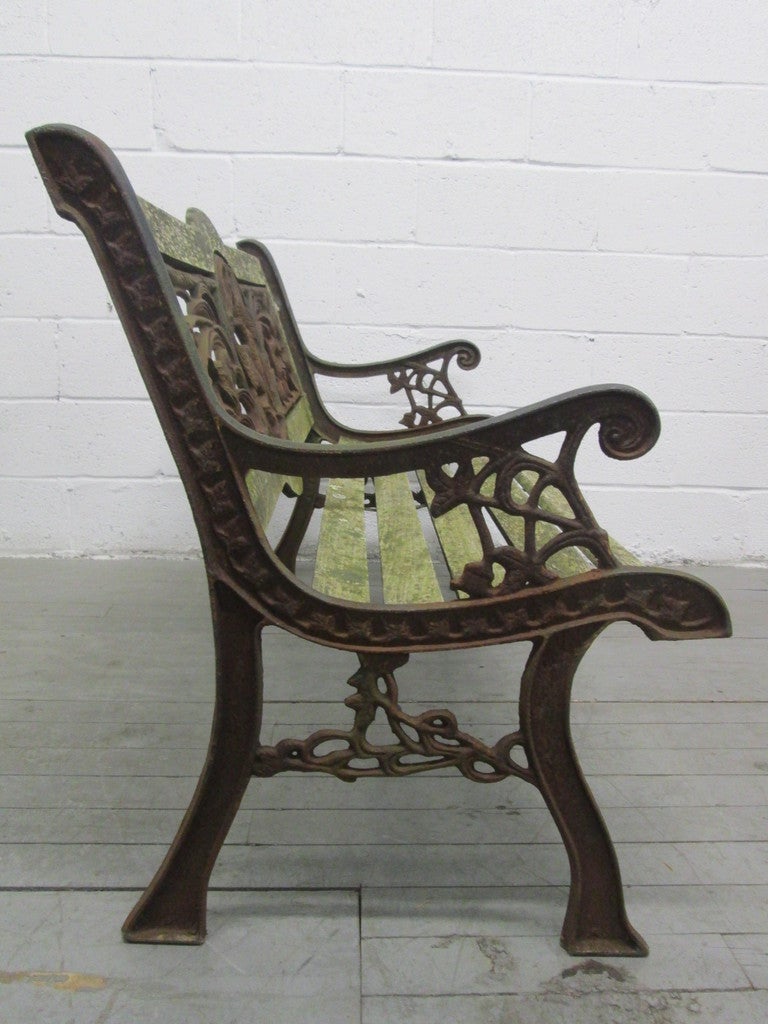 Antique Cast Iron Garden Benches