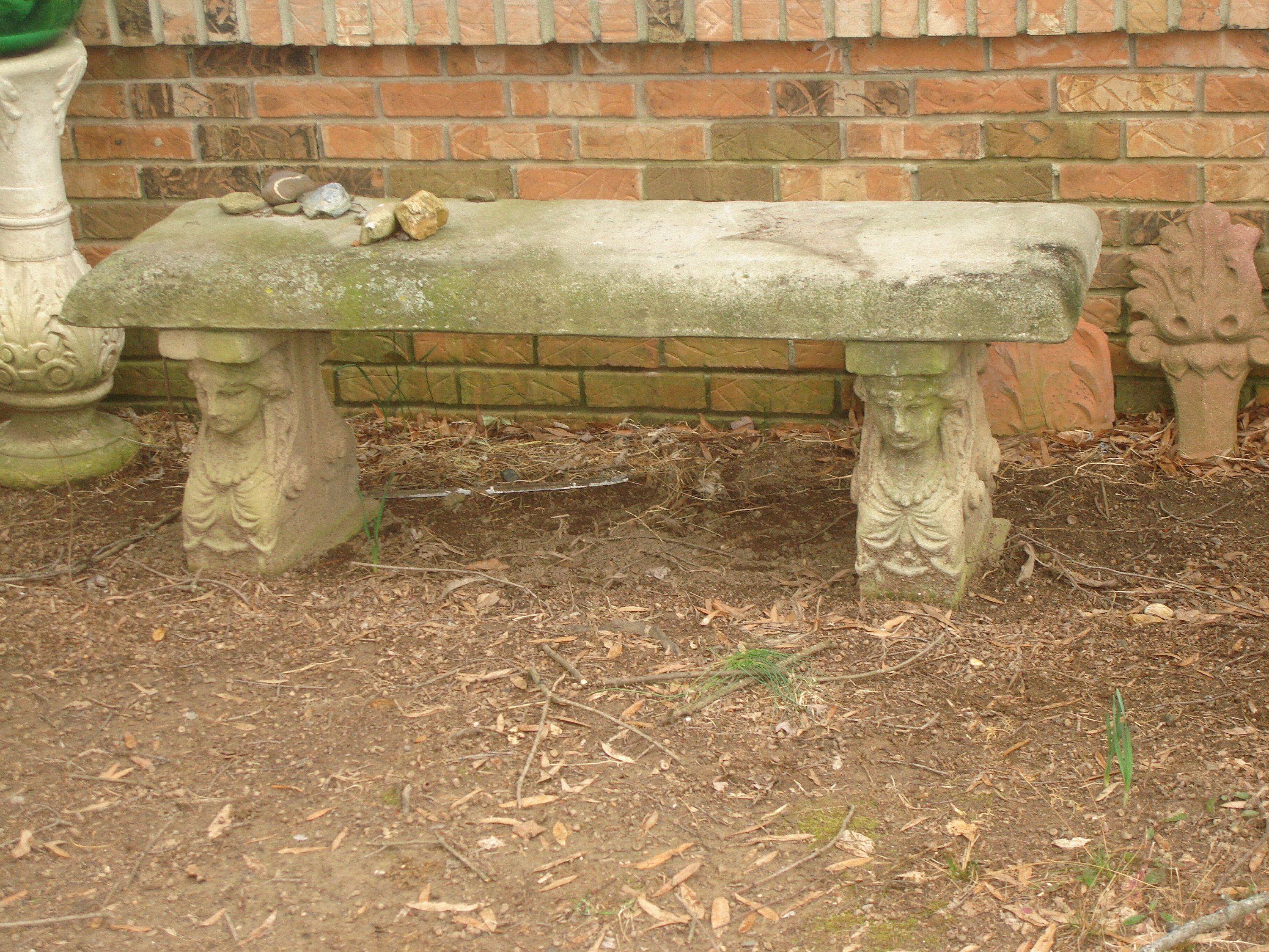 Vintage Concrete Garden Benches