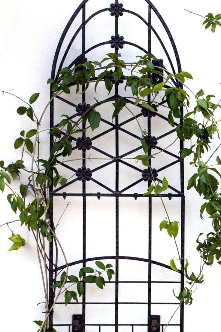 Metal Corner Trellis Outdoor Decorations