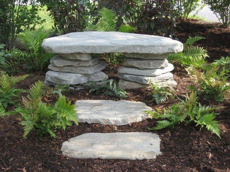 Concrete Garden Bench