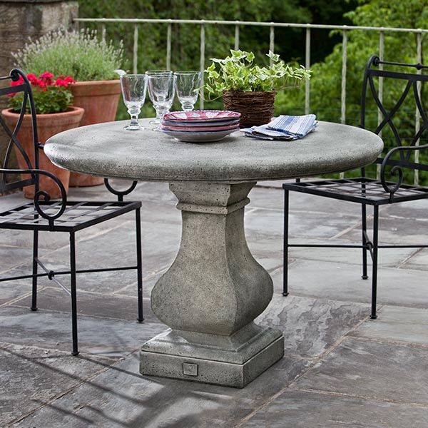 20 Stone Garden Table Ideas You Cannot Miss SharonSable