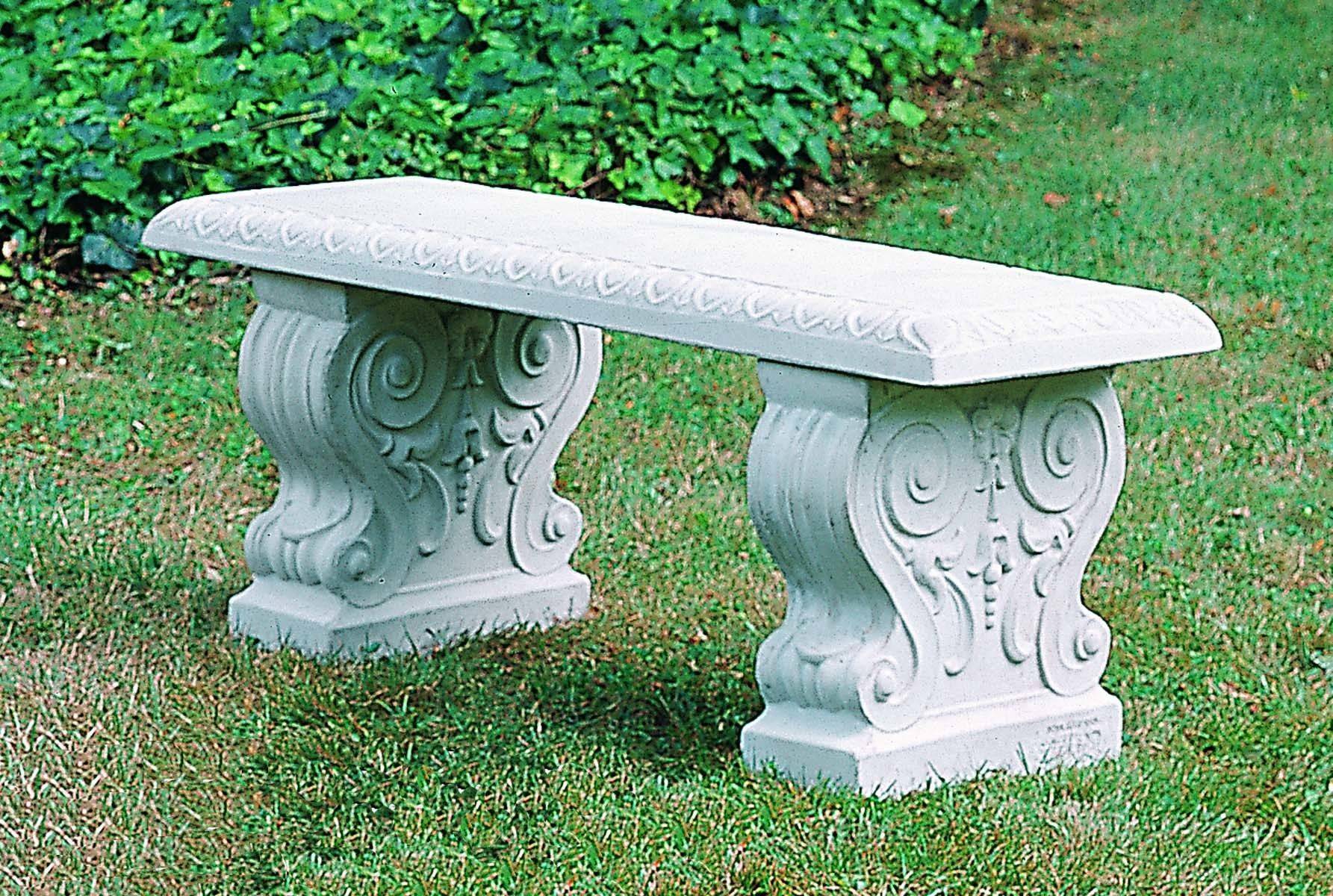 Westbury Cast Stone Outdoor Garden Bench