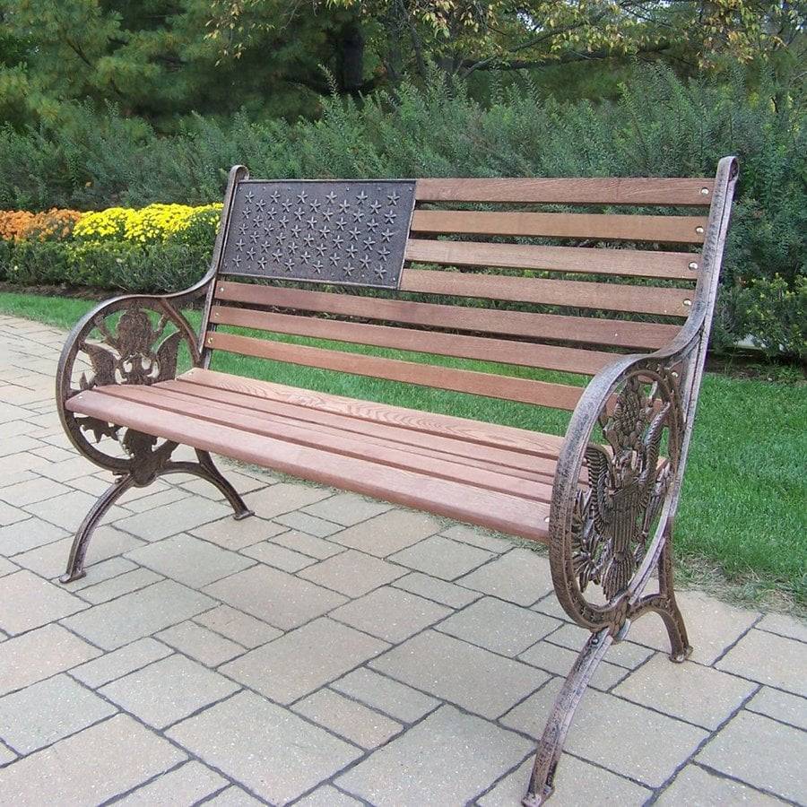 L White Eucalyptus Patio Bench