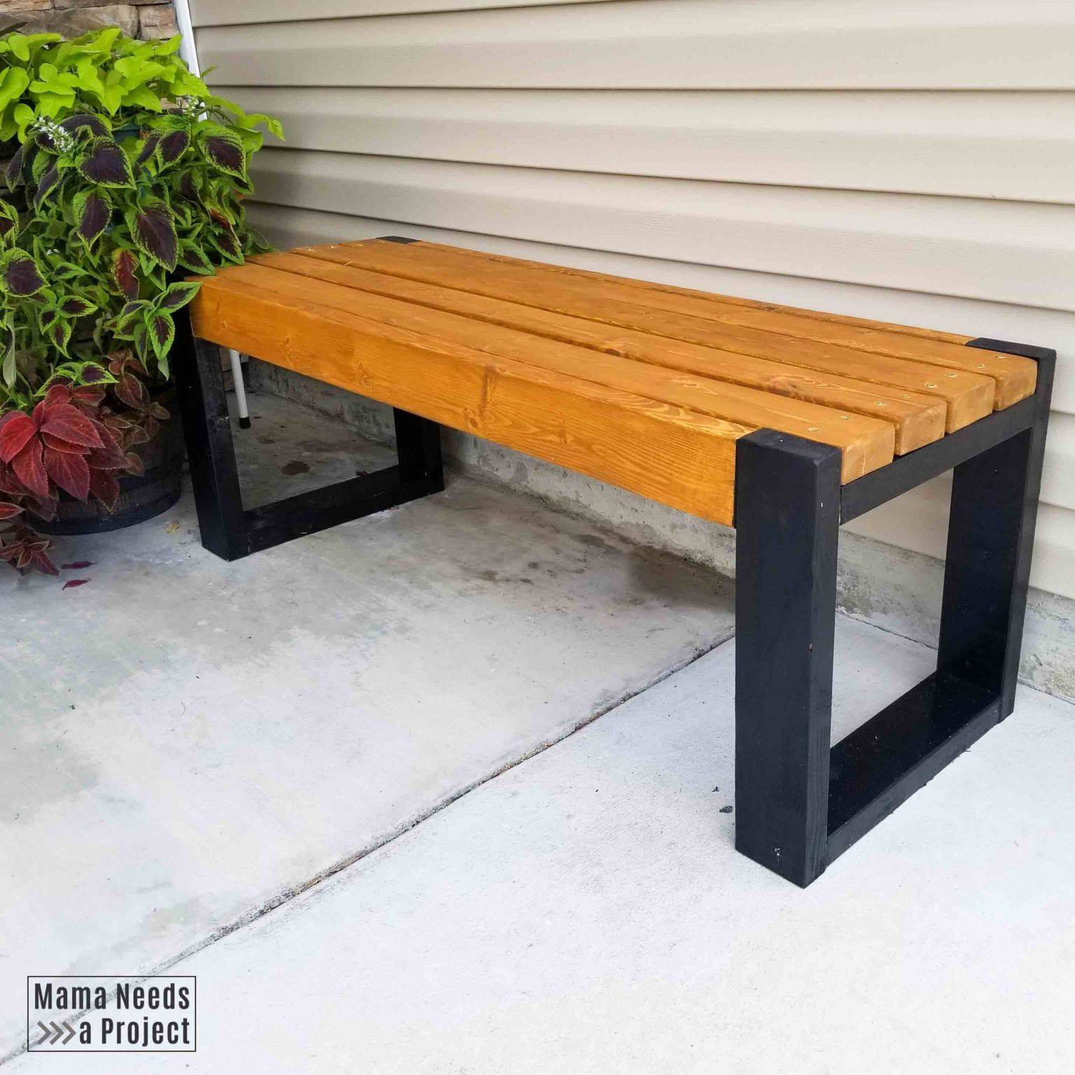 Simple Indooroutdoor Rustic Bench Plan