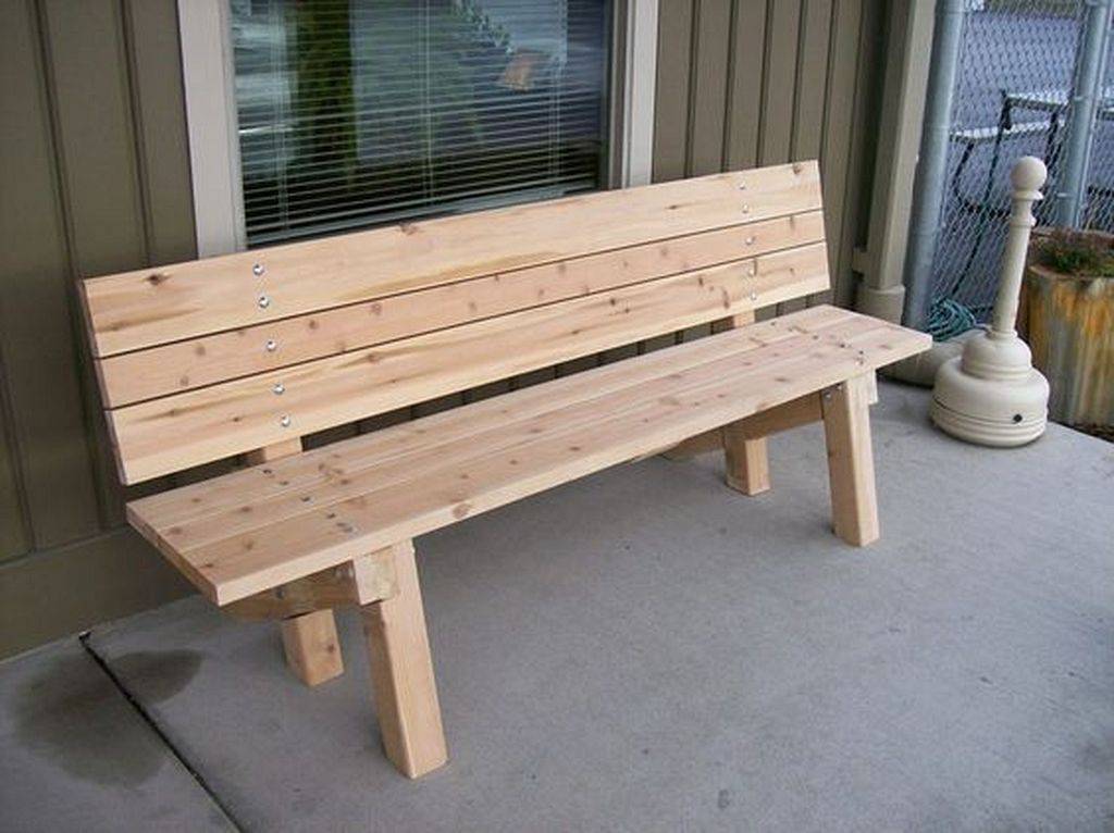 Stylish Simple Wooden Bench