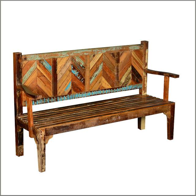 Coral Coast Ft Seneca Outdoor Wood Glider Loveseat Outdoor Benches