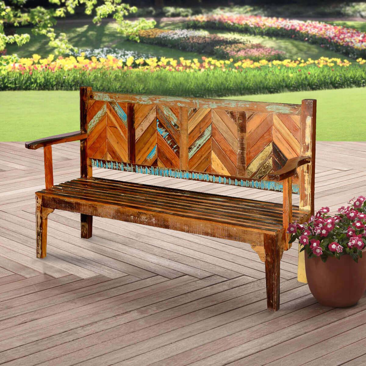 Lutyensstyle Teak High Back Garden Bench M By Jati