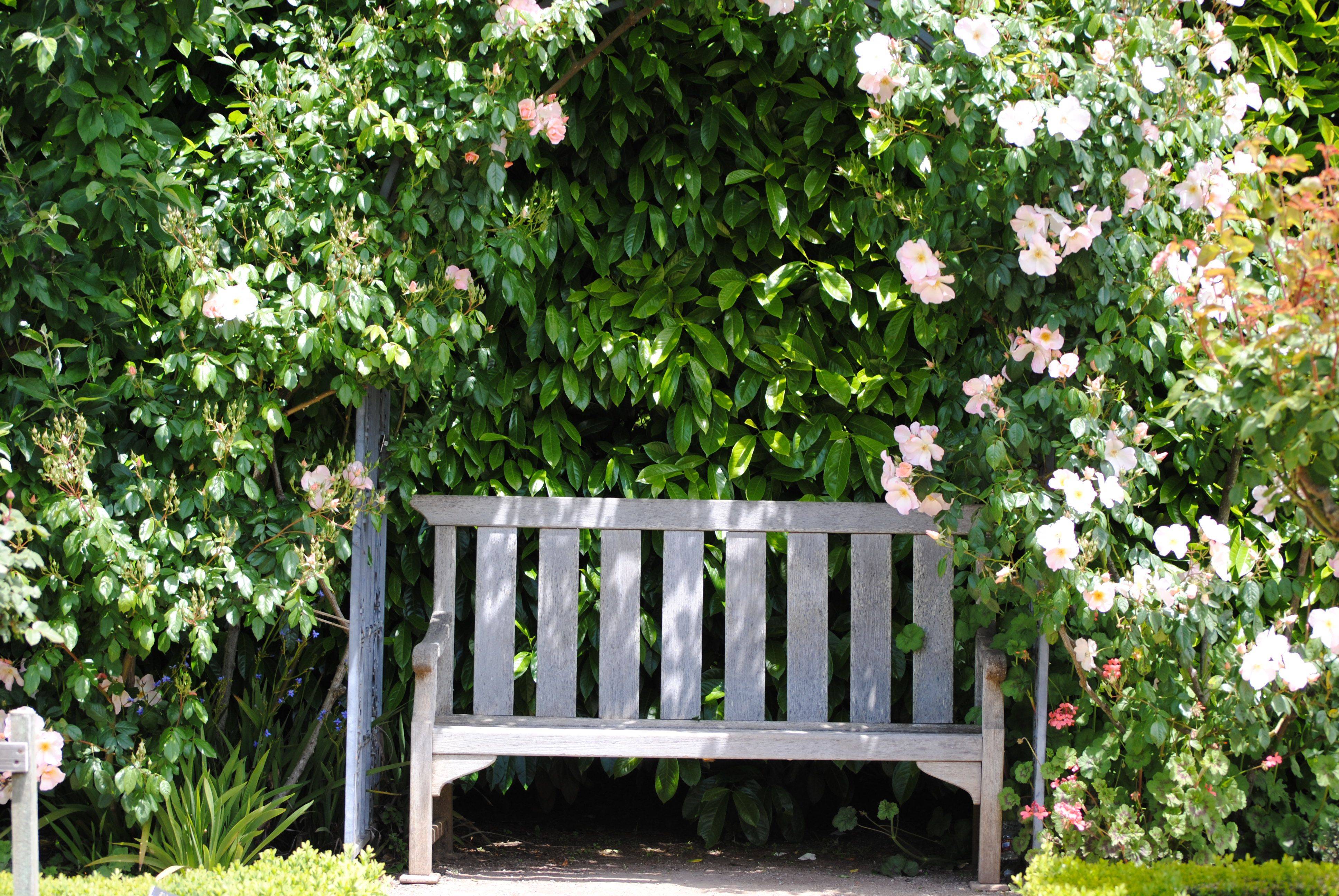 Cast Aluminum Outdoor Rose Metal Garden Bench