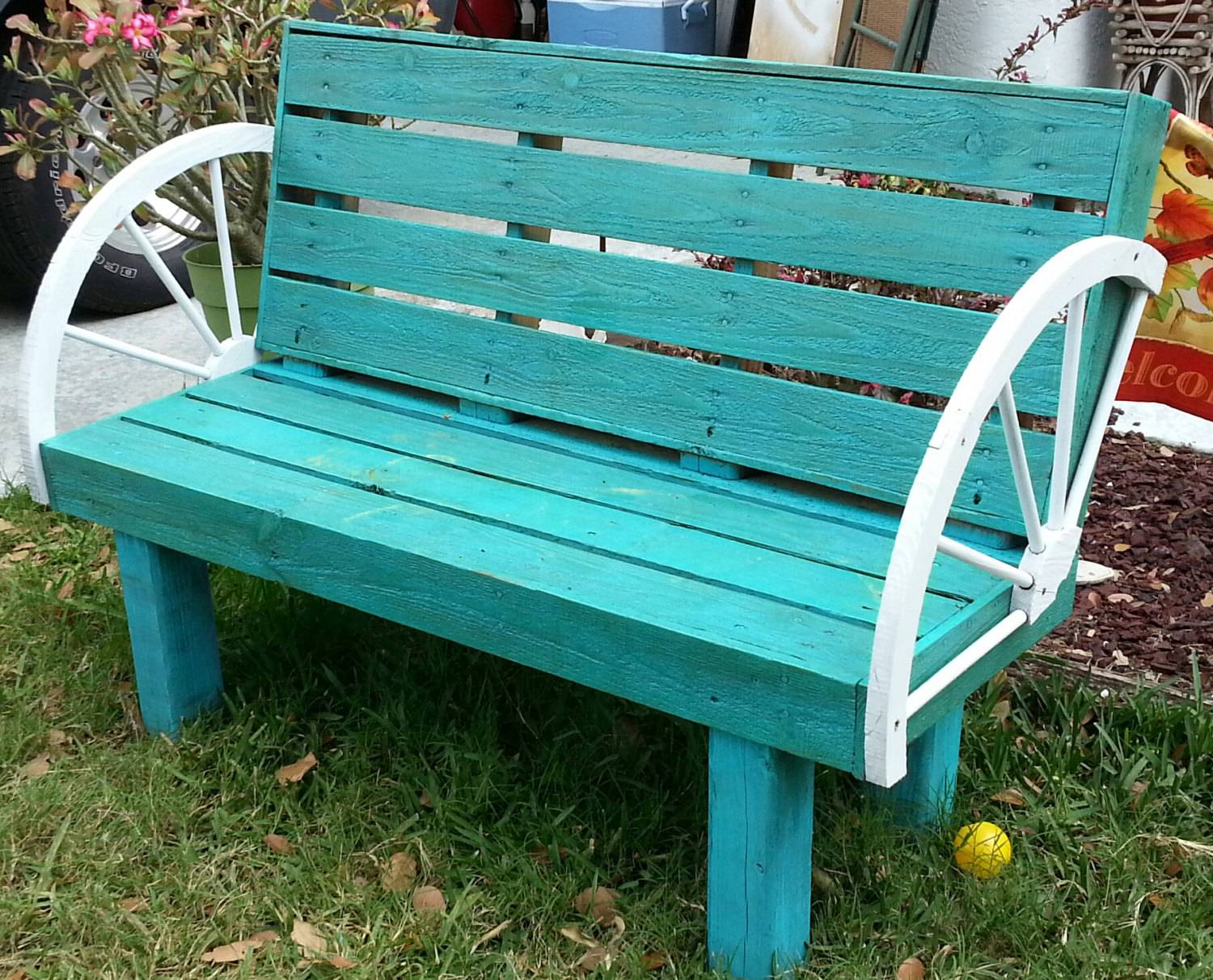 Garden Bench Wooden Eucalyptus Large Seater Patio Terrace Seat Park