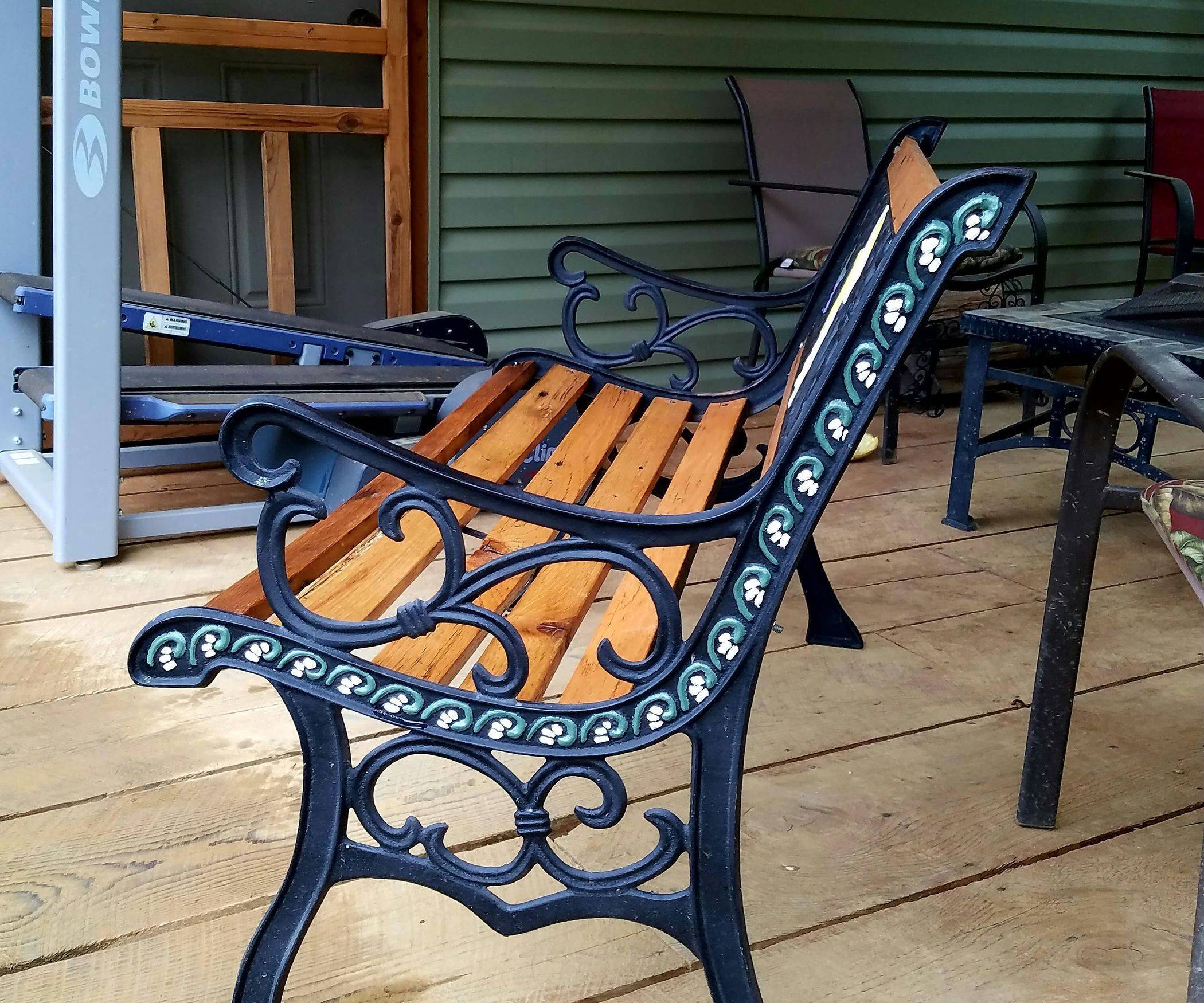 Cast Iron Bench Garden Park Patio