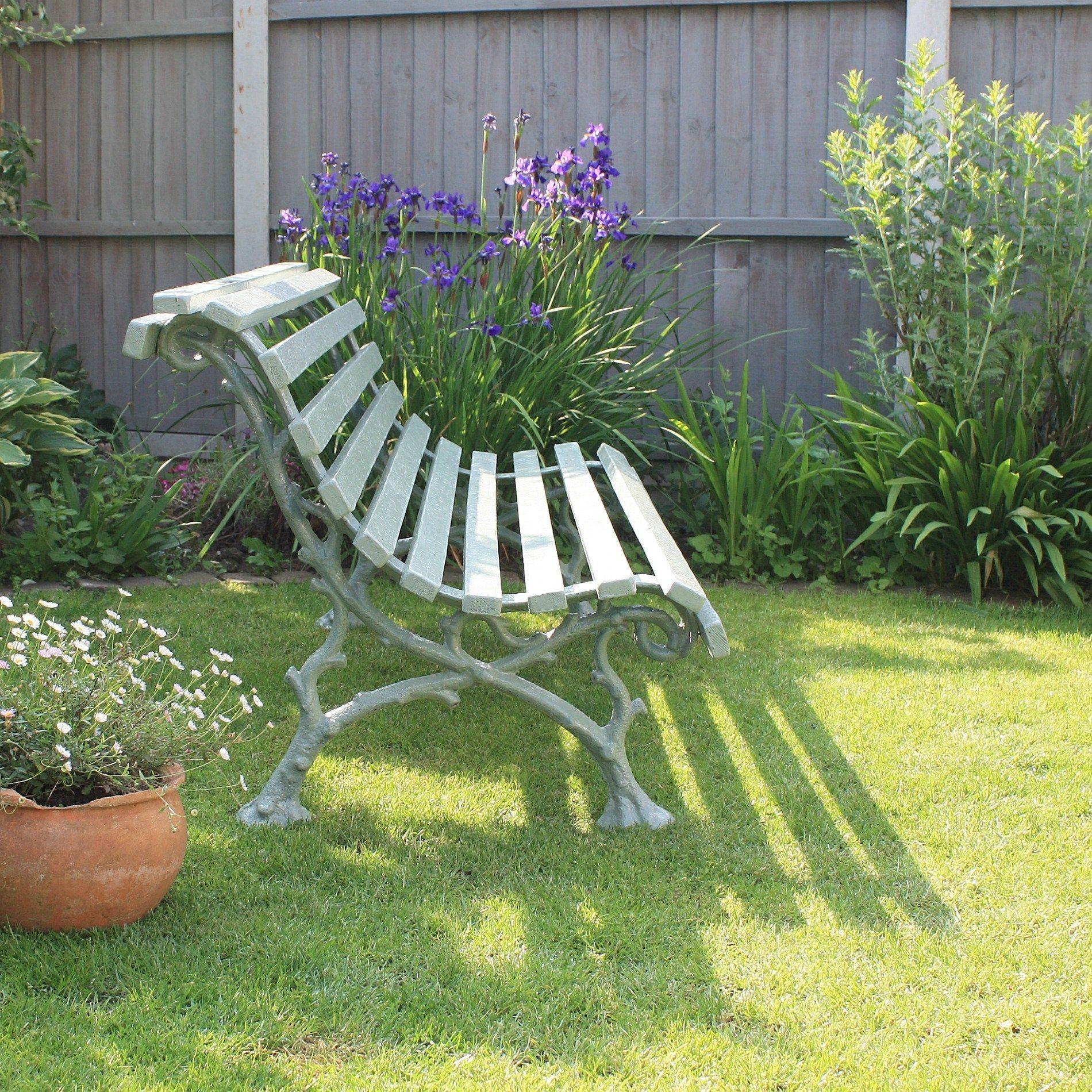 Cast Iron Tree Design Garden Bench Black Country Metalworks
