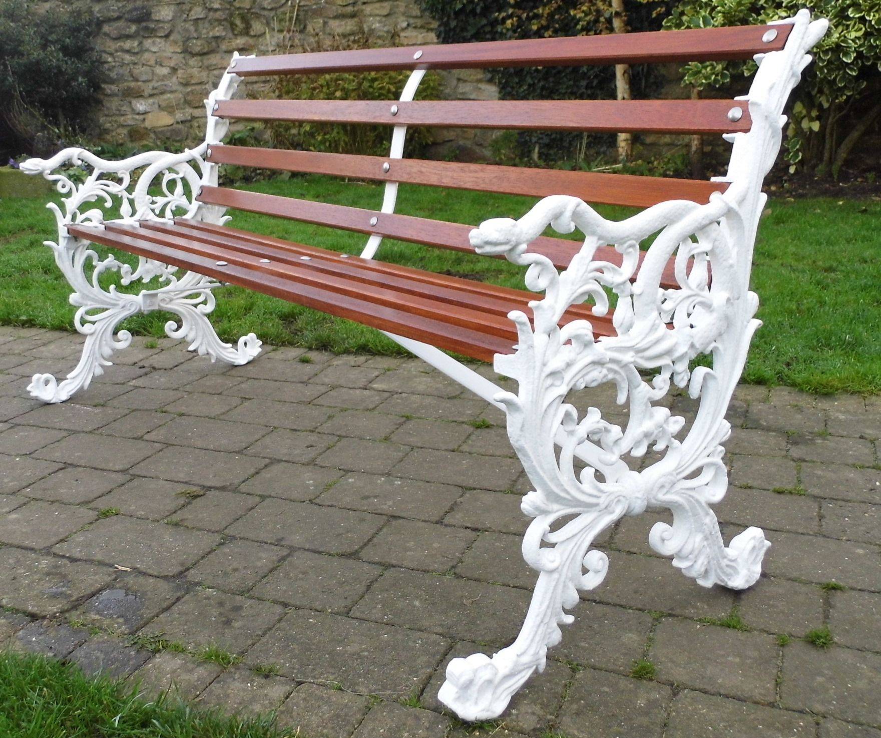 Patriotic Flag Park Bench