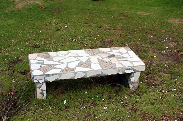 Antique Concrete Figural Garden Bench Garden Bench