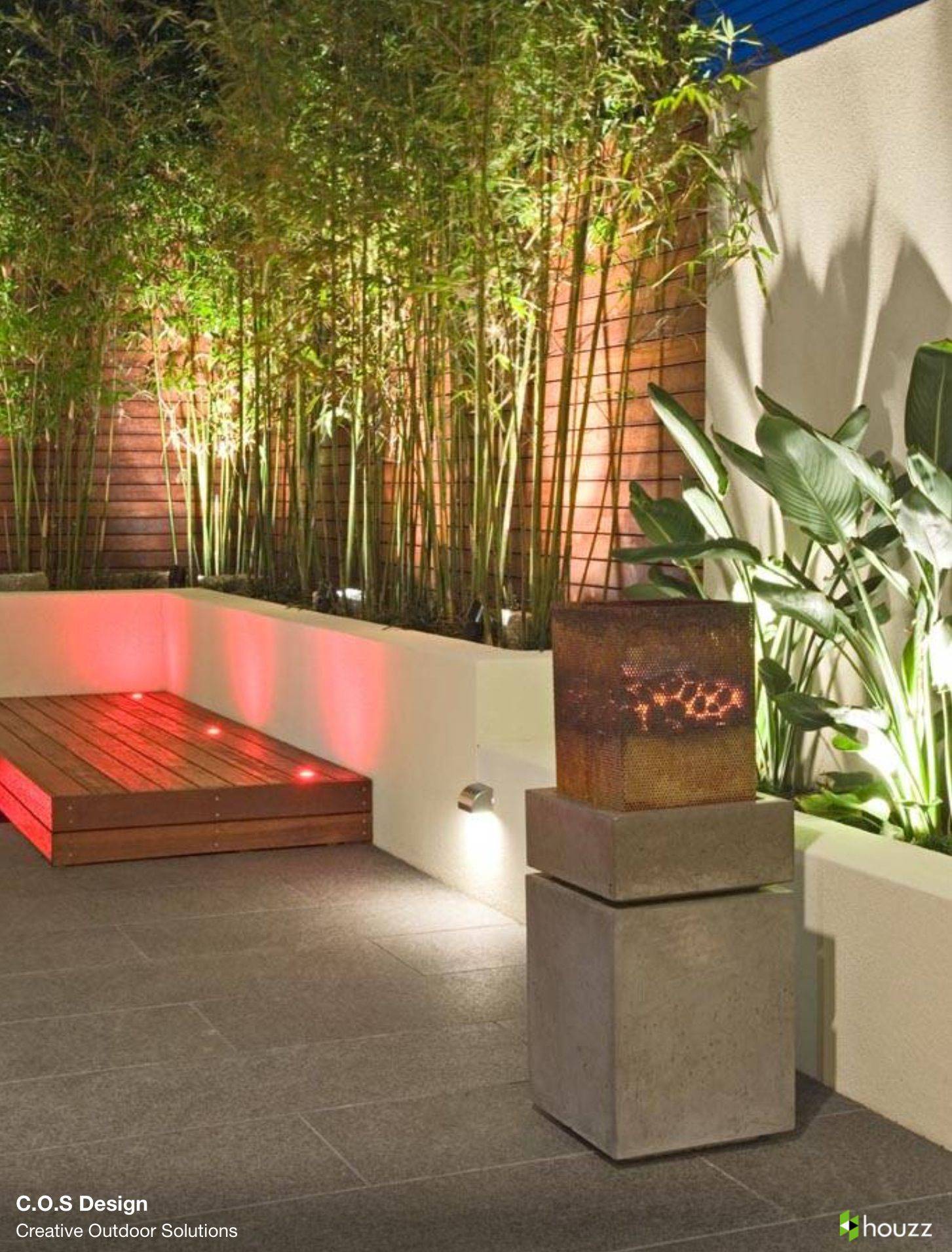Backyards Garden Lighting Design Ideas Terrace Garden Design