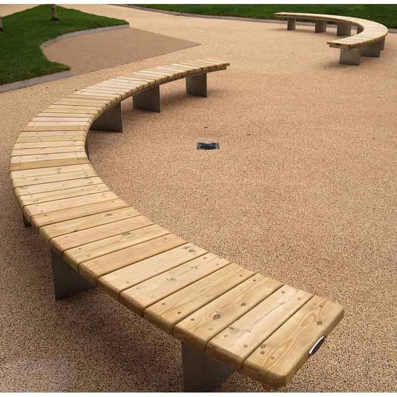 Curved Garden Bench