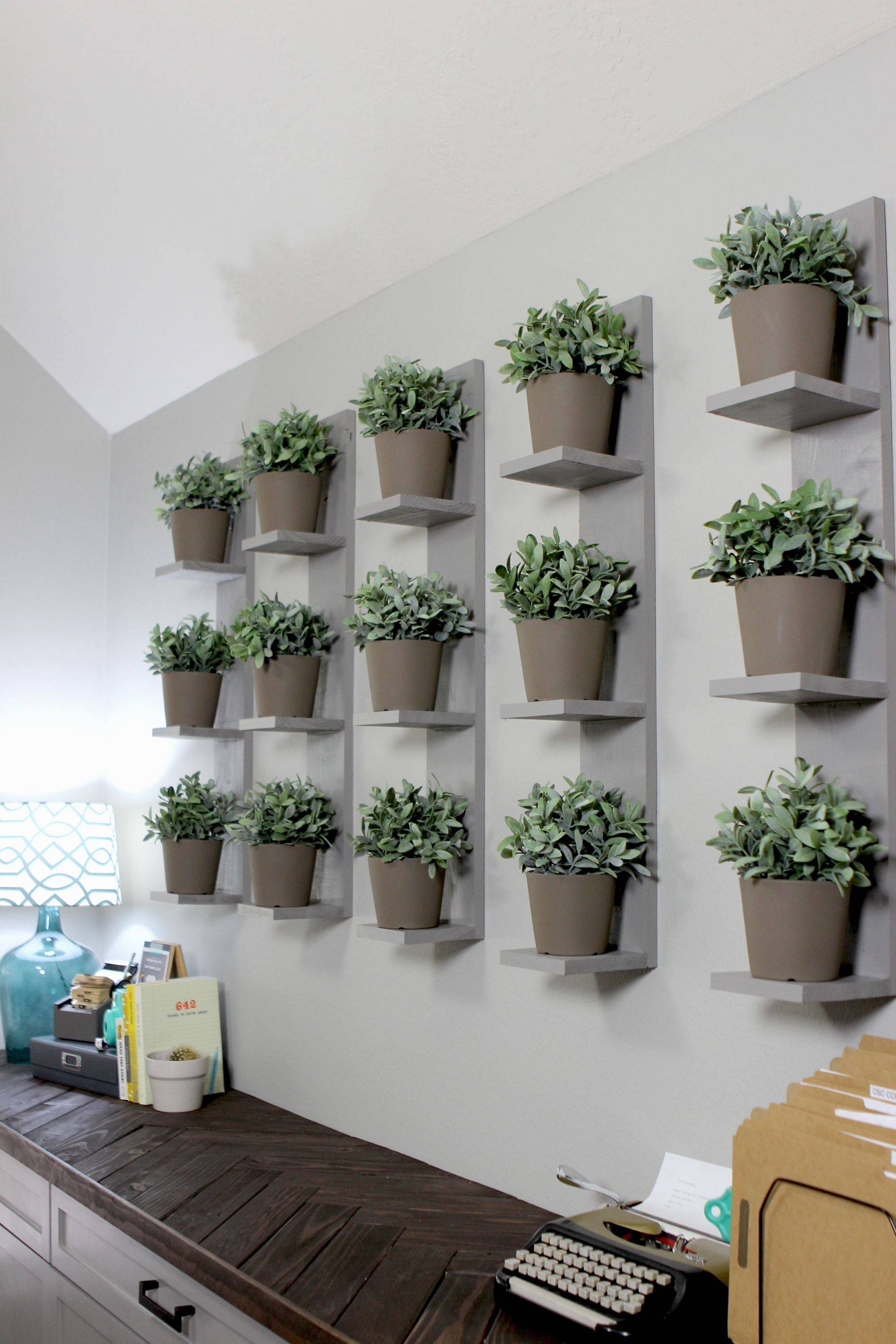 Inspiring Diy Beaming Plant Shelves Ideas That Will Make Your