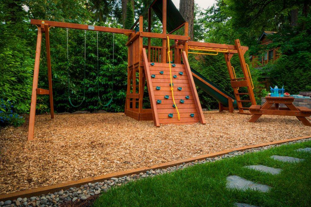 Outdoor Wooden Bridged Playsets