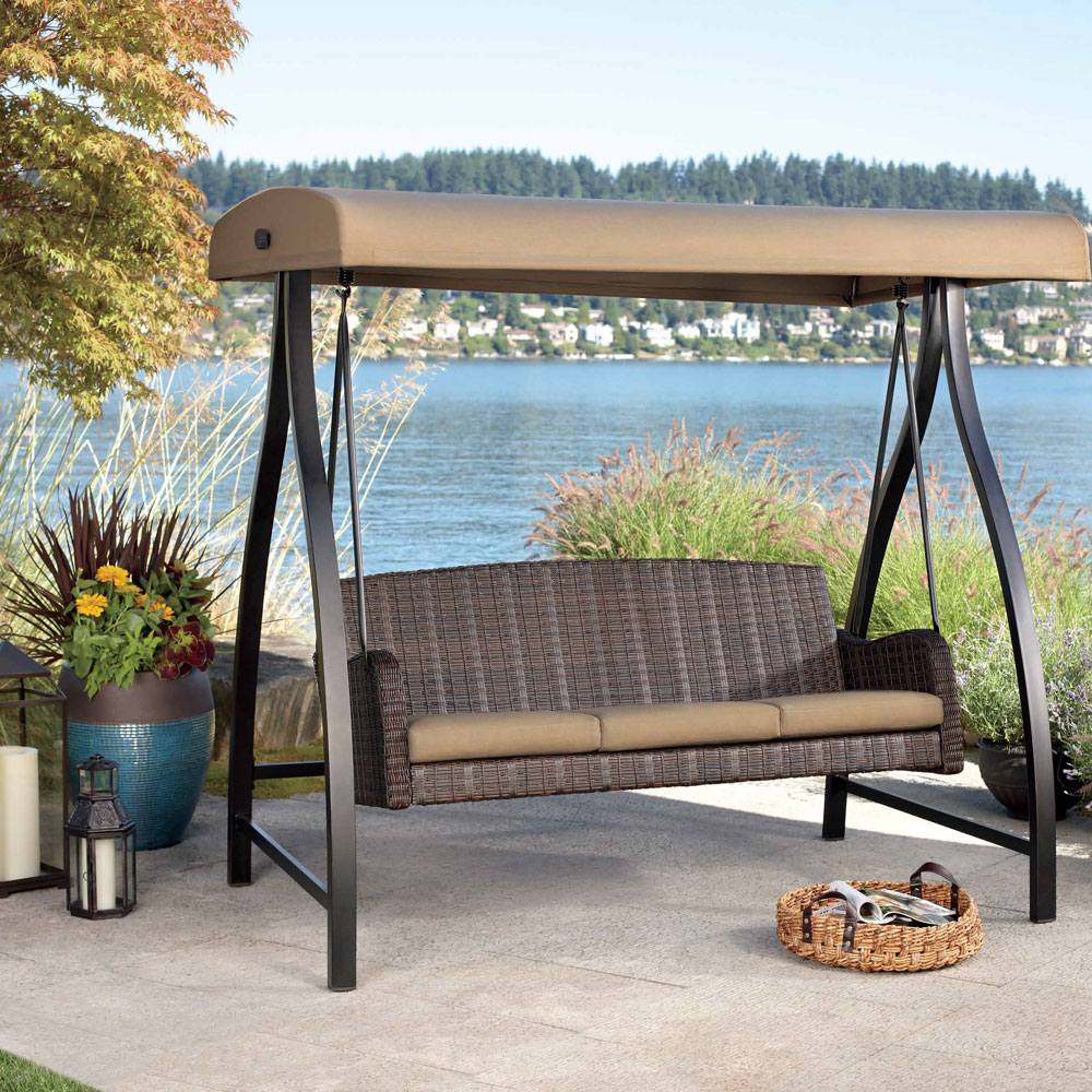 Small Wooden Garden Swing Seat Patio