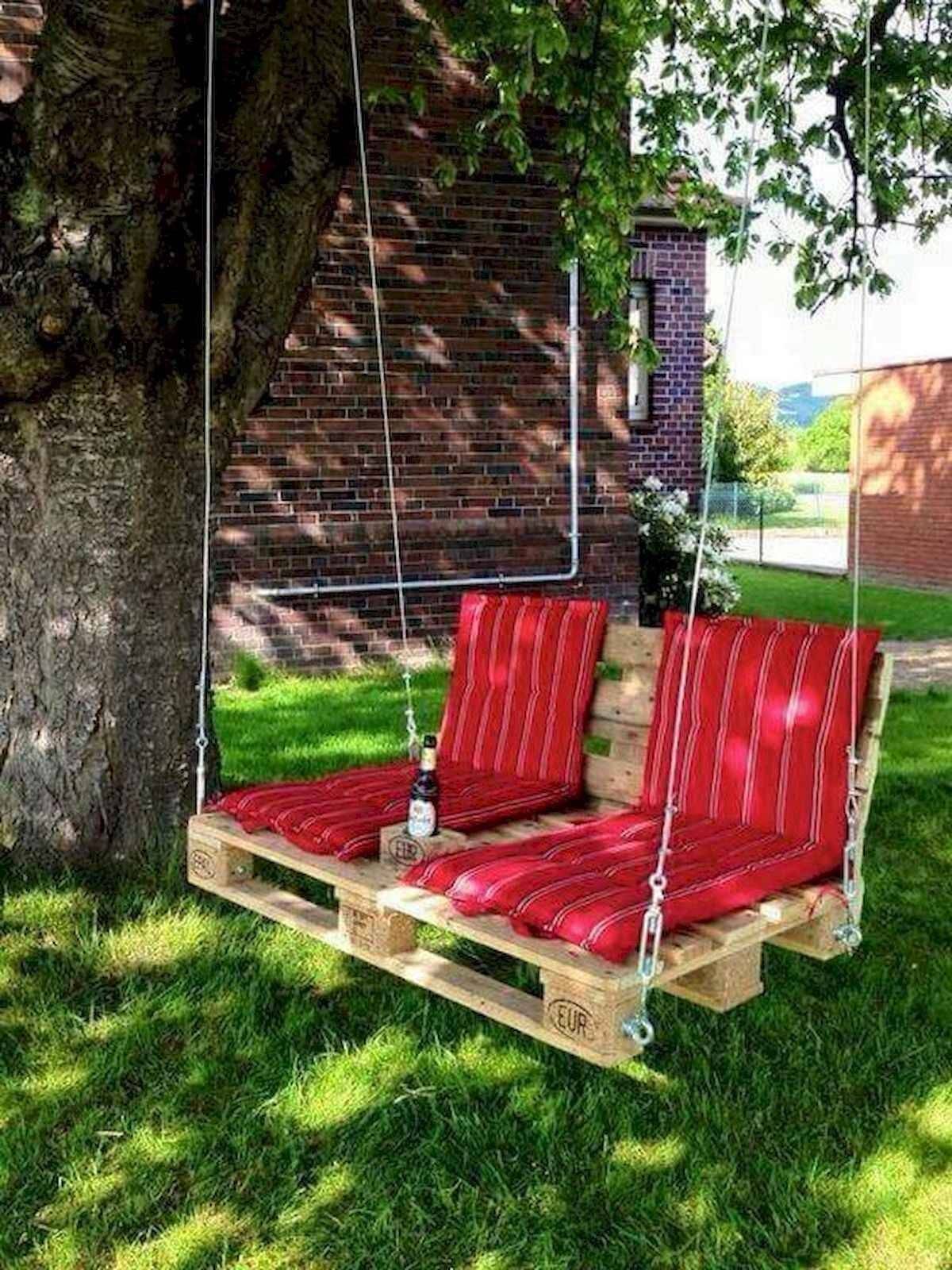Unique Hanging Swing Outdoor Garden Furniture Decor Black Frame