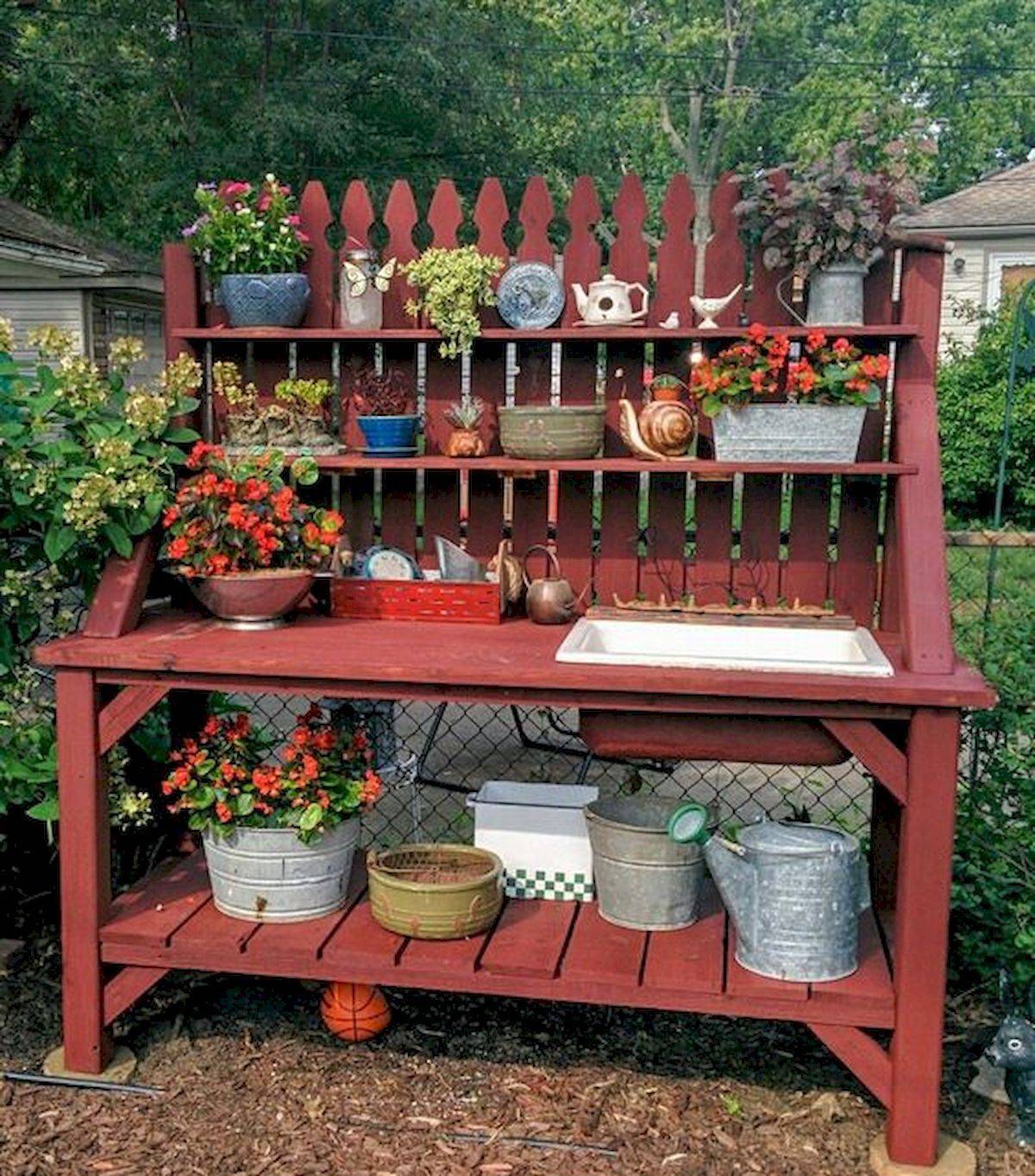 Pallet Garden Potting Bench Pallets