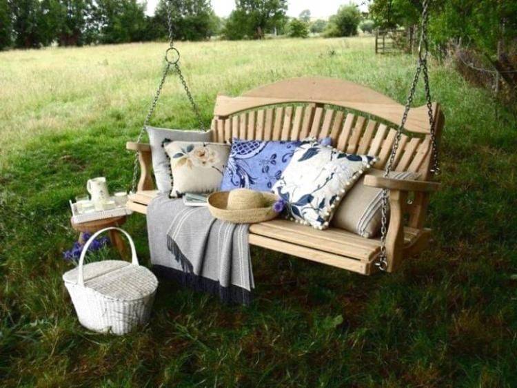 Outdoor Swing Set Adult Tree Swing Seat Kids Trapeze Chair Wooden