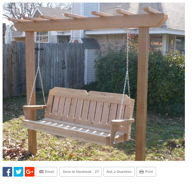 22 Simple Garden Swing Ideas You Should Look SharonSable
