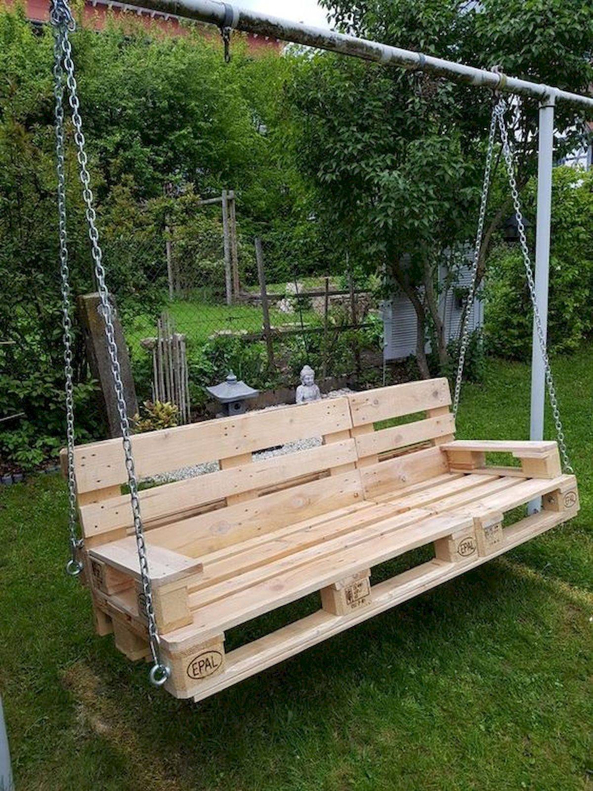 Fantastic Diy Wooden Pallet Swing Chair Ideas