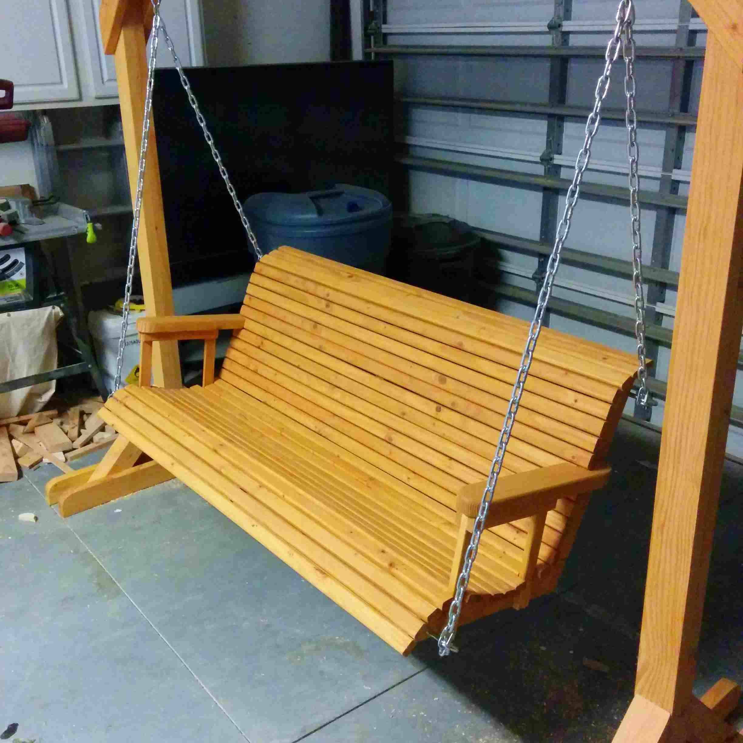 Build Porch Swing Frame Diy Outdoor Wood Projects