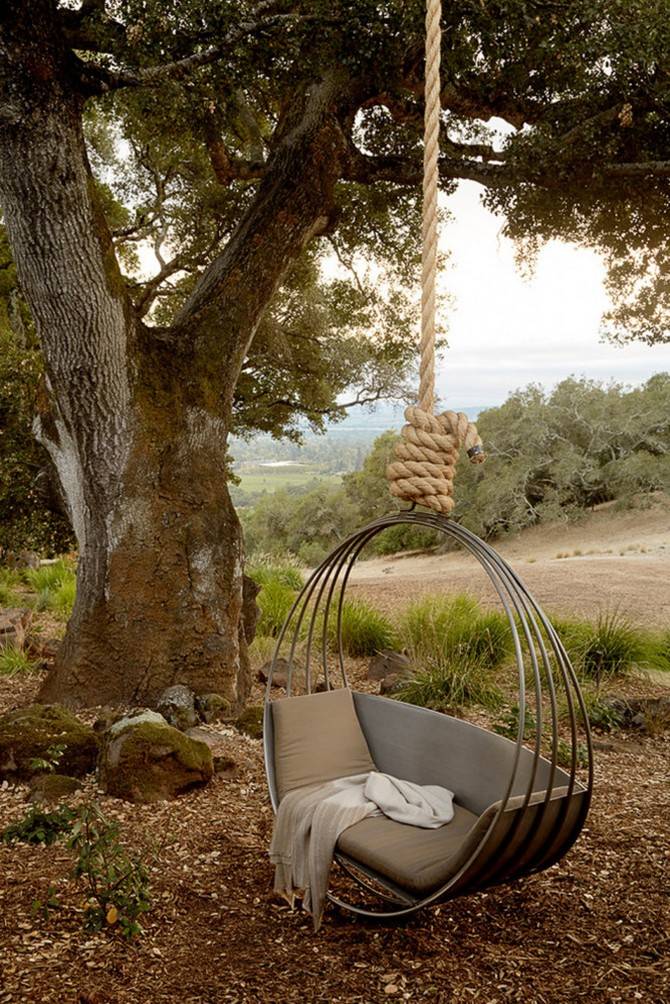 Wooden Garden Swing