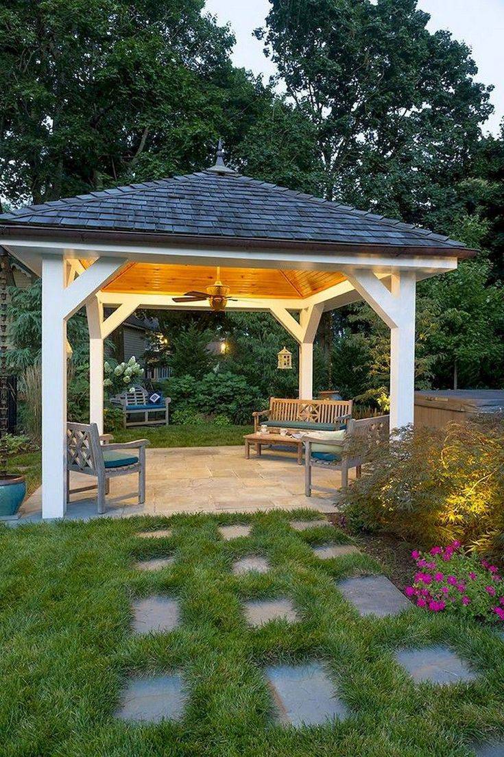 Nice Gazebo Backyard Garden Landscaping Design Ideas Page