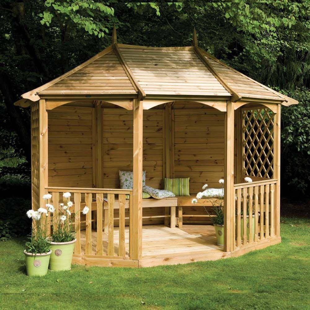 Corner Outdoor Pergola Benches