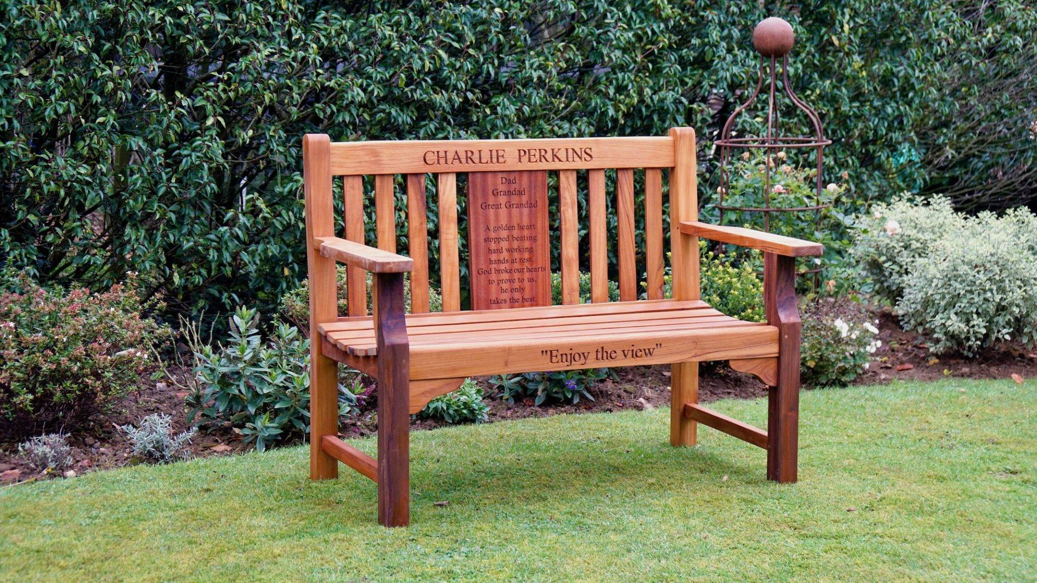 Memorial Personalised Garden Bench Pre Order
