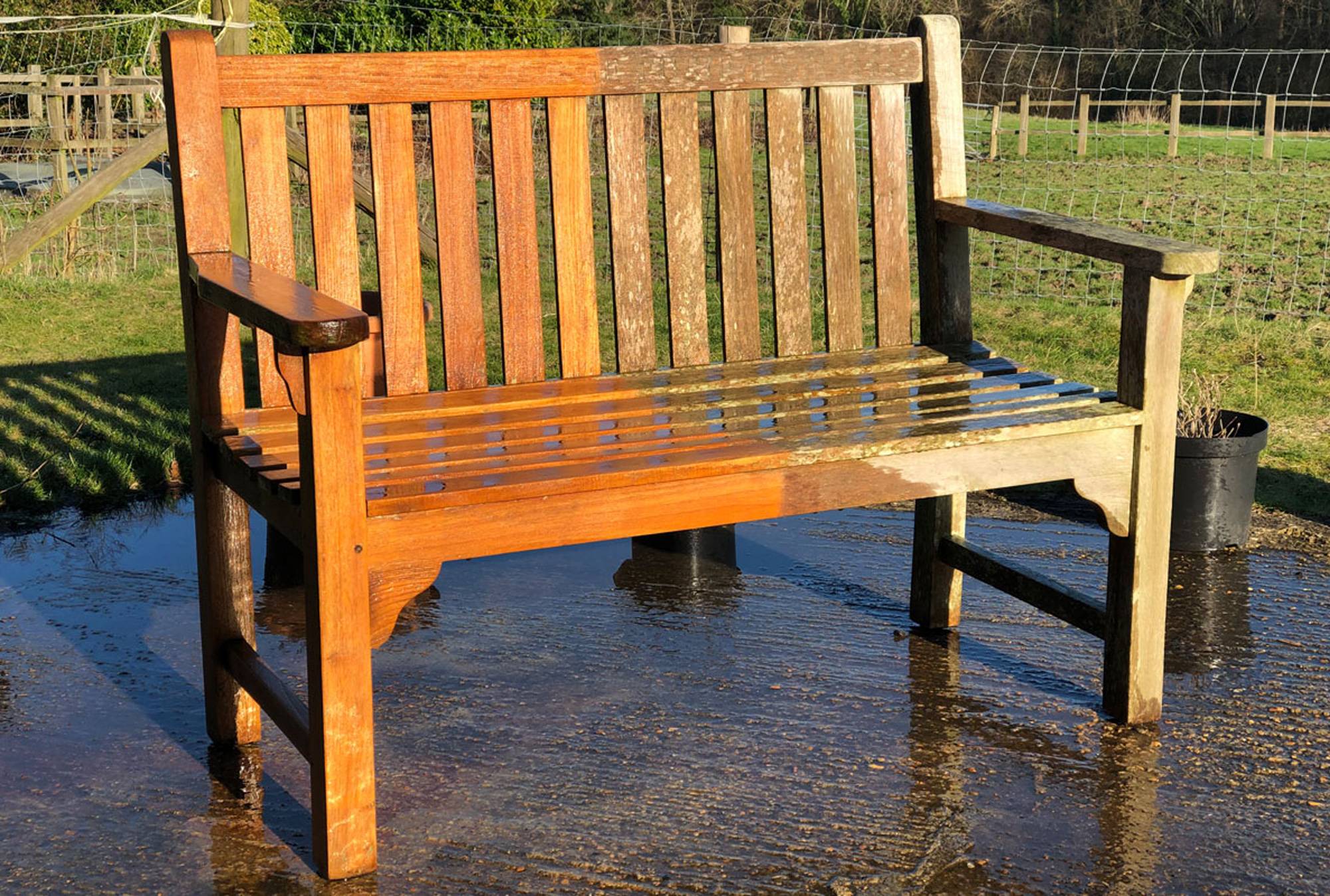 Memorial Wooden Garden Bench Ao Home