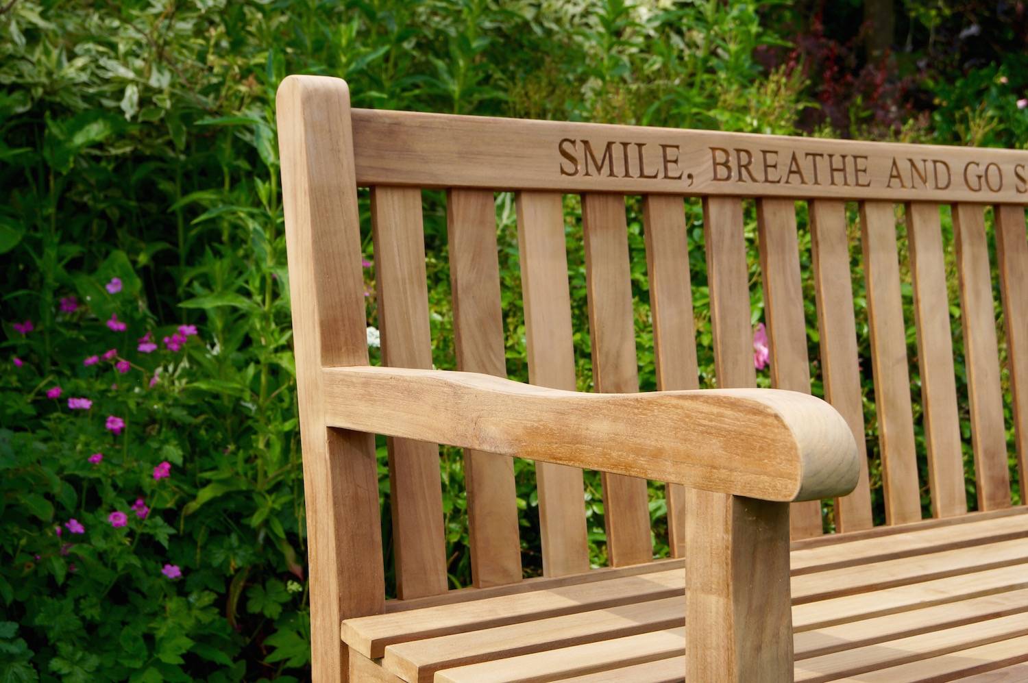 Extraordinary Engraved Wooden Benches Outdoor Gallery