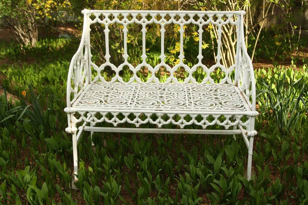Regency Wrought Iron Garden Seat
