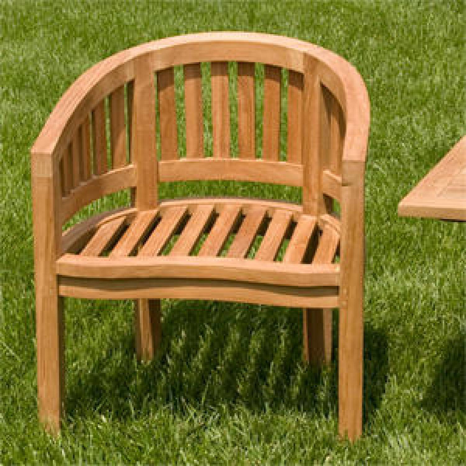 Solid Teak Wood Outdoor Lounge Chair