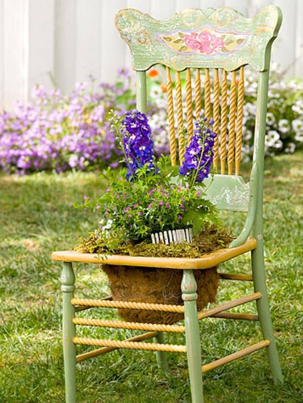 Creative Upcycled Diy Chair Planter Ideas
