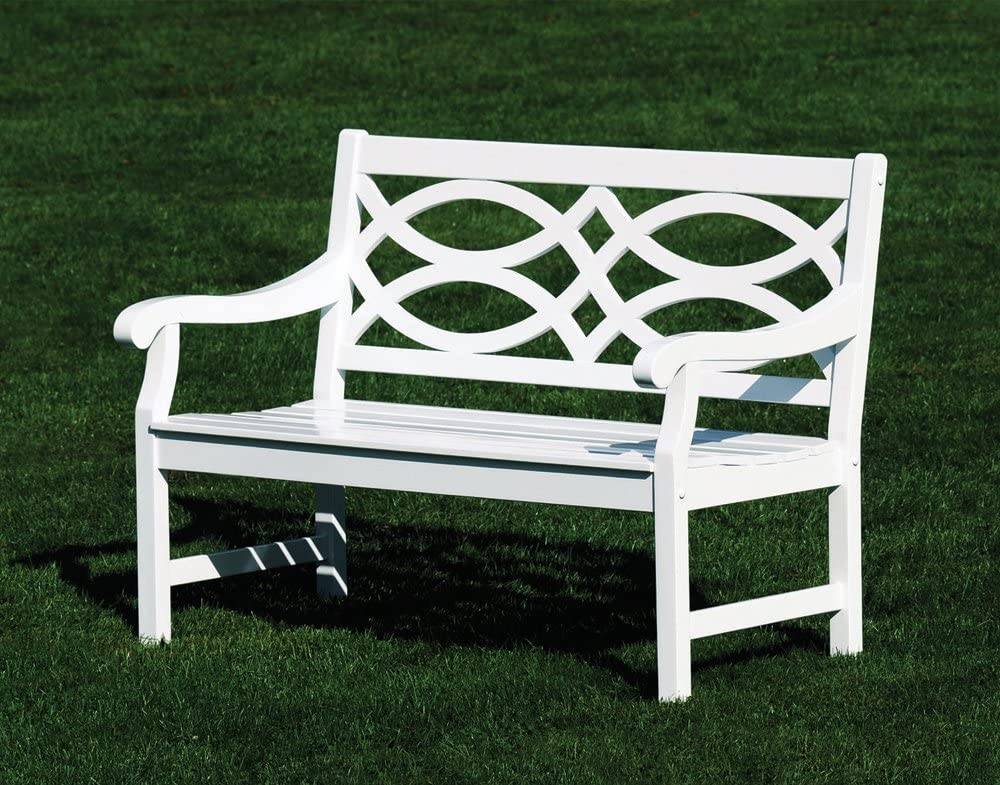 Amazon Outdoor Acacia Wood Bench Teak Finish