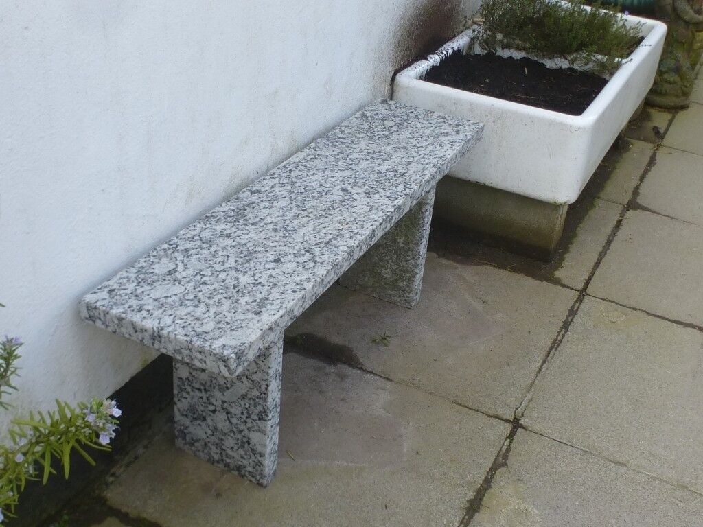 Granite Stone Garden Bench Midland Stone