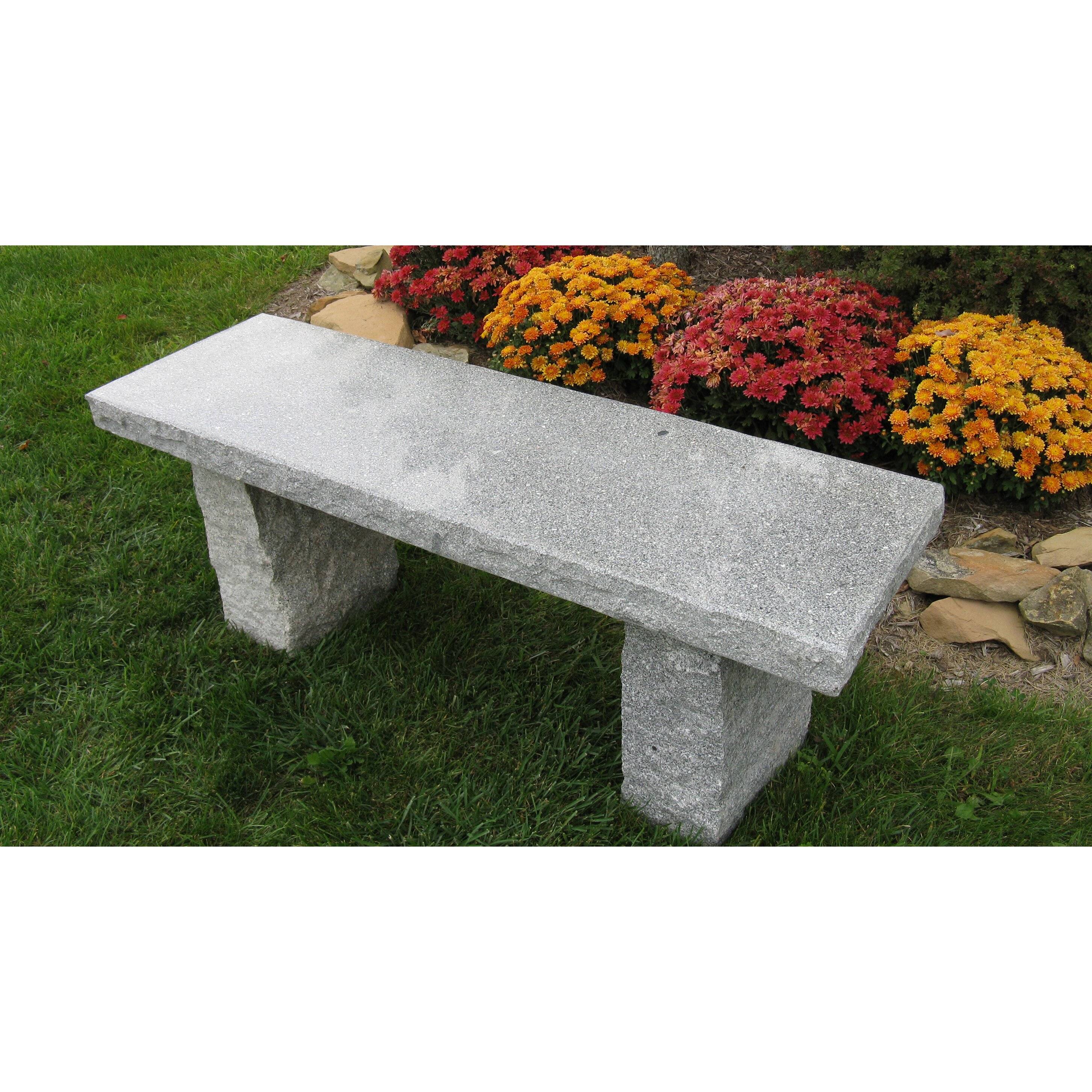 Stone Garden Bench