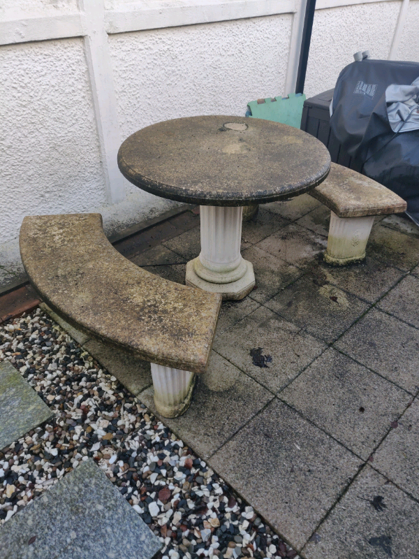 21 Stone Garden Table and Bench Ideas You Cannot Miss SharonSable