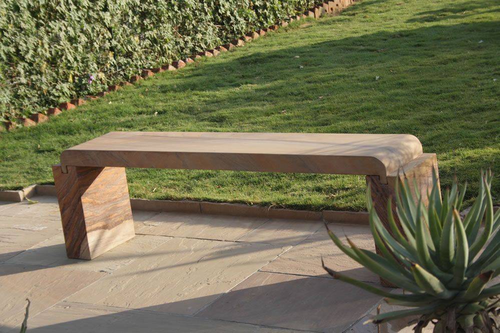 Campania International Provencal Cast Stone Backless Garden Bench