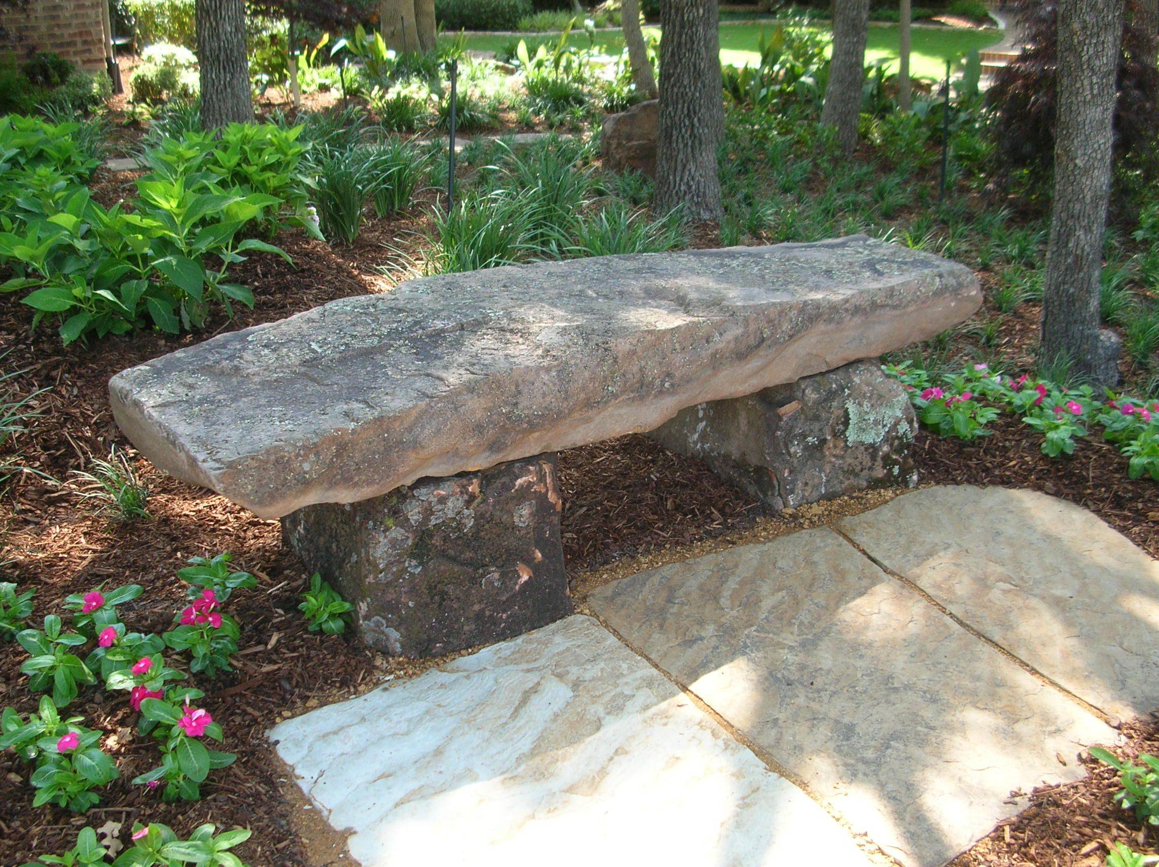 Curved Natural Granite Bench Outdoor Furniture Outdoor