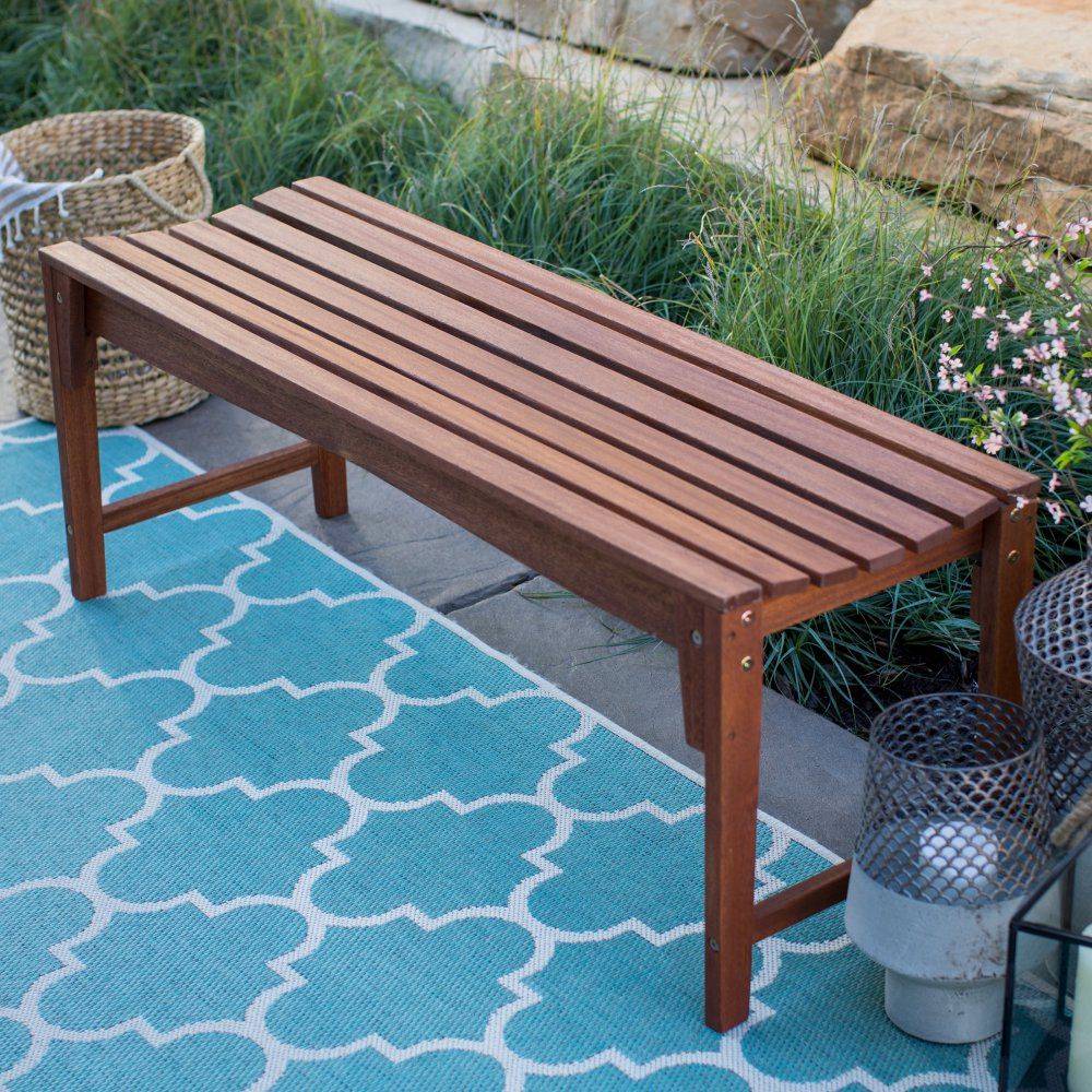 Shop Bradley Ecofriendly Foot Backless Outdoor White Wood Garden