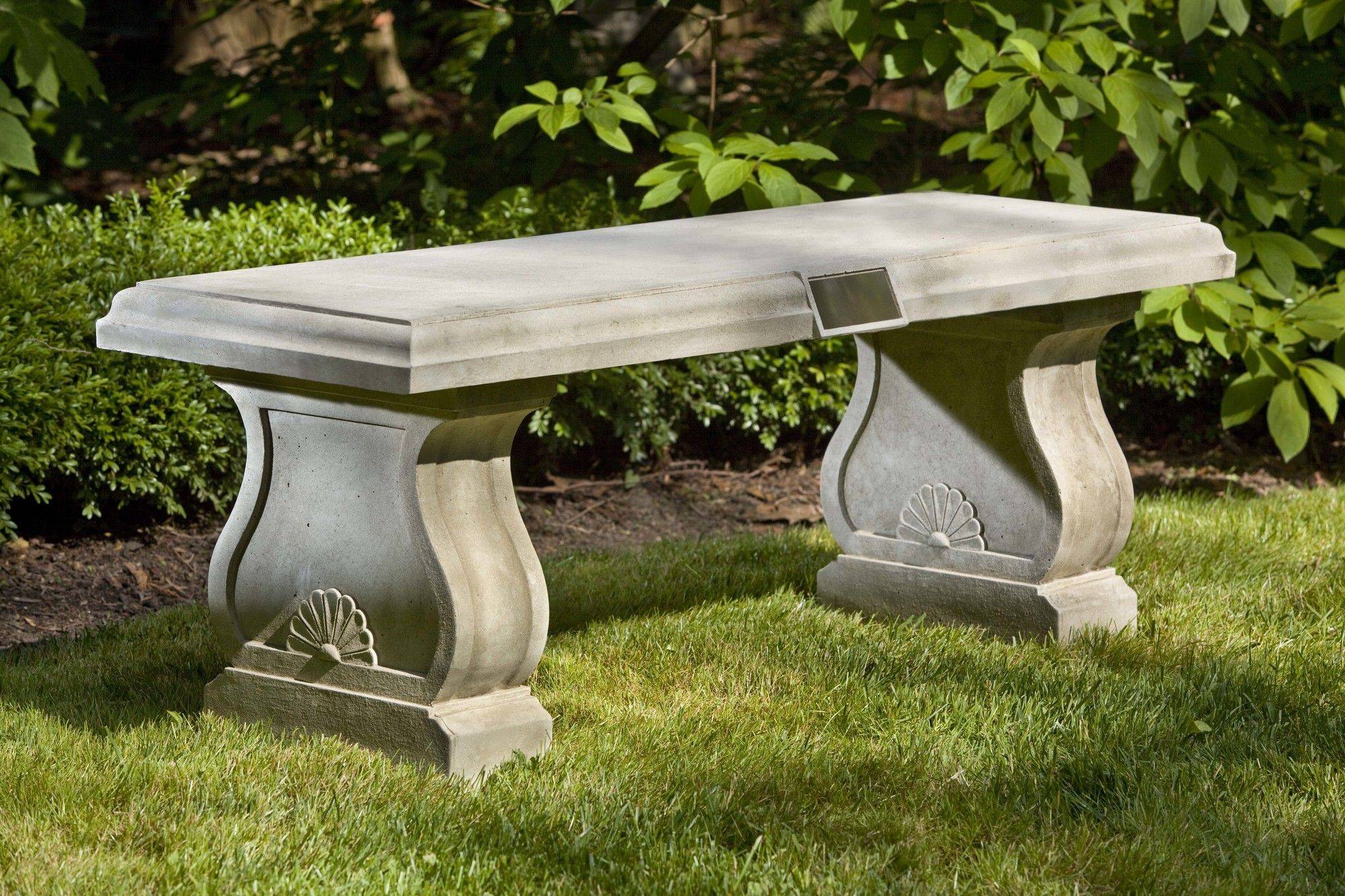 Inc West Chester Cast Stone Garden Bench