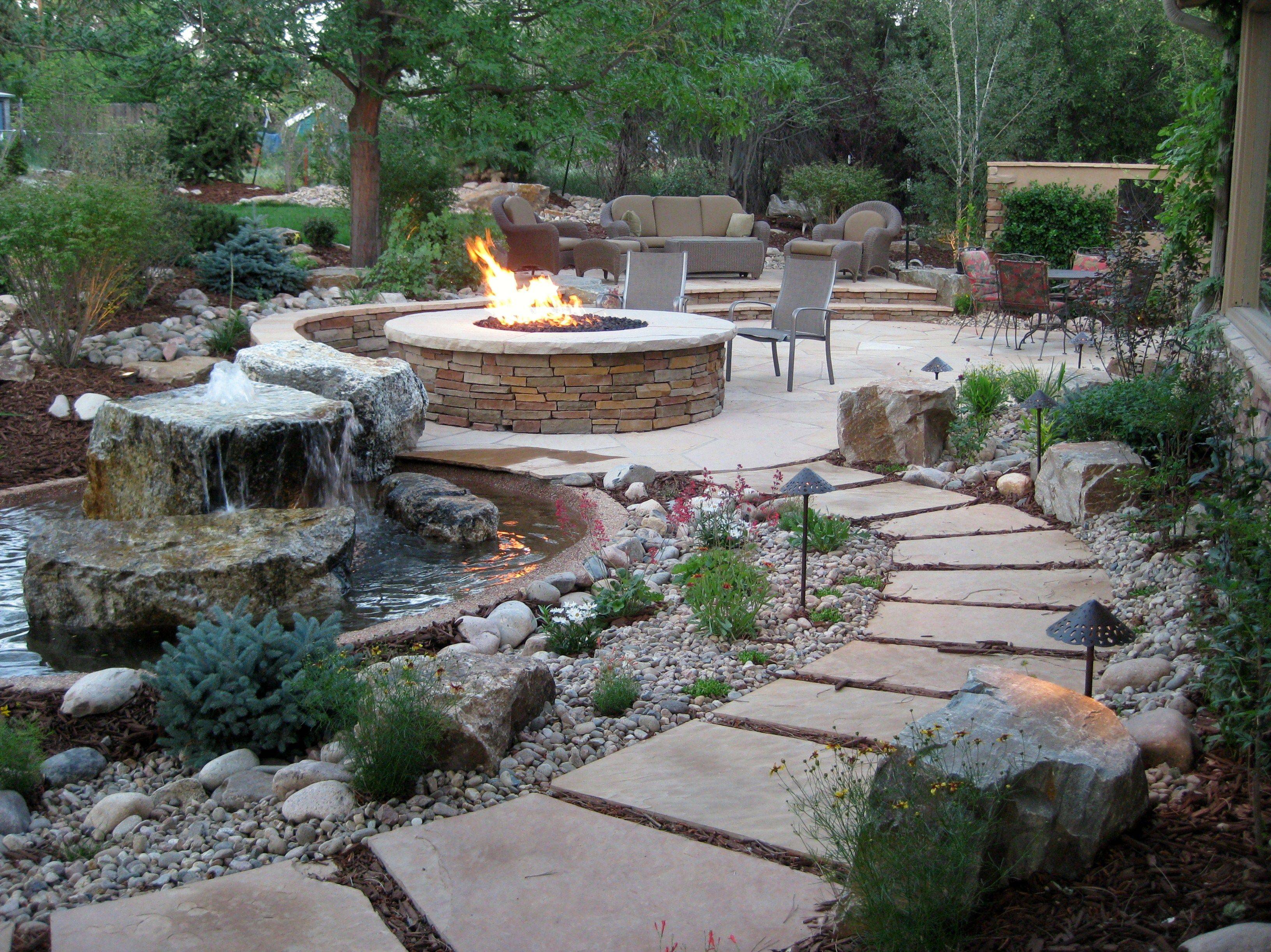 Patio Backyard Desert Cheap Landscaping Simple Front Yard Ideas