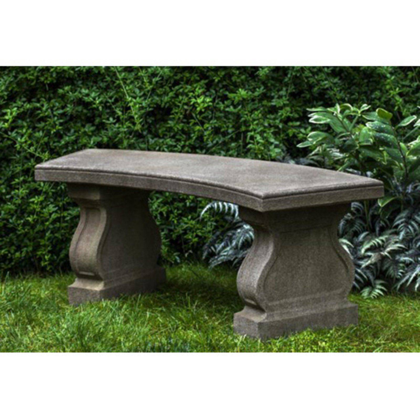 Japanese Garden Bench Straight Concrete Garden
