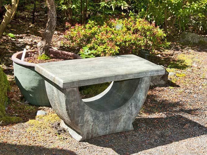 Japanese Stone Memorial Bench