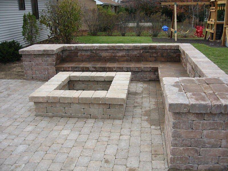 Circular Fire Pit Seating Area Ideas Round Patio Designs