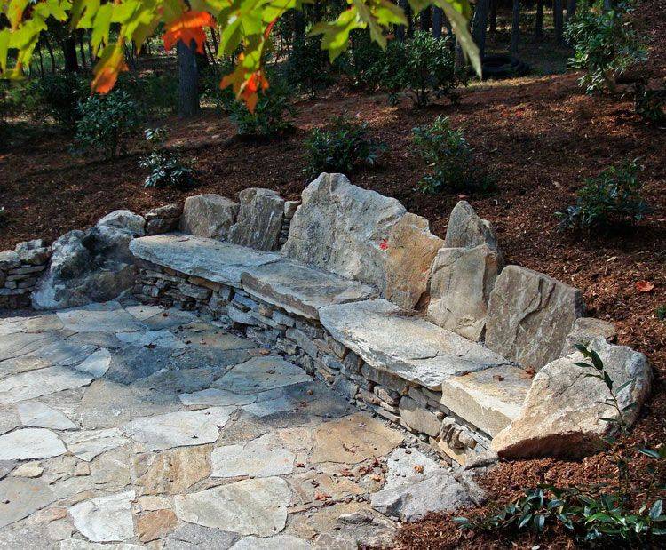 A Natural Stone Seat